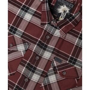 NEW in Bag! DIXXON Flannel Co The MEG, Burgundy Plaid Flannel Shirt XL Sold Out!